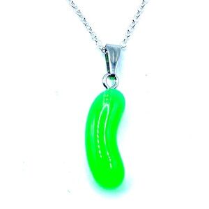 Jelly Bean Necklace Easter Green